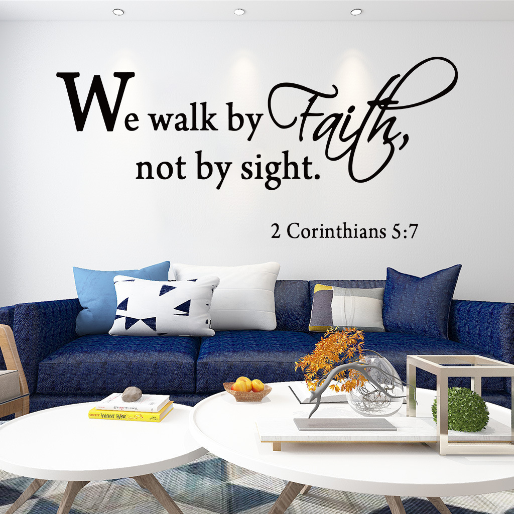 home decor adhesive vinyl bible verses english quotes stickers