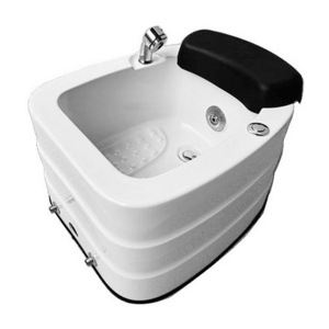 Foot Spa Sink With Soak Massage Jet for Nail Shop Equipment Acrylic Pedicure Bowl