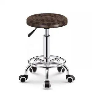 Low Price Comfortable Pedicure Technician Worker Stools On Wheels Master Chair