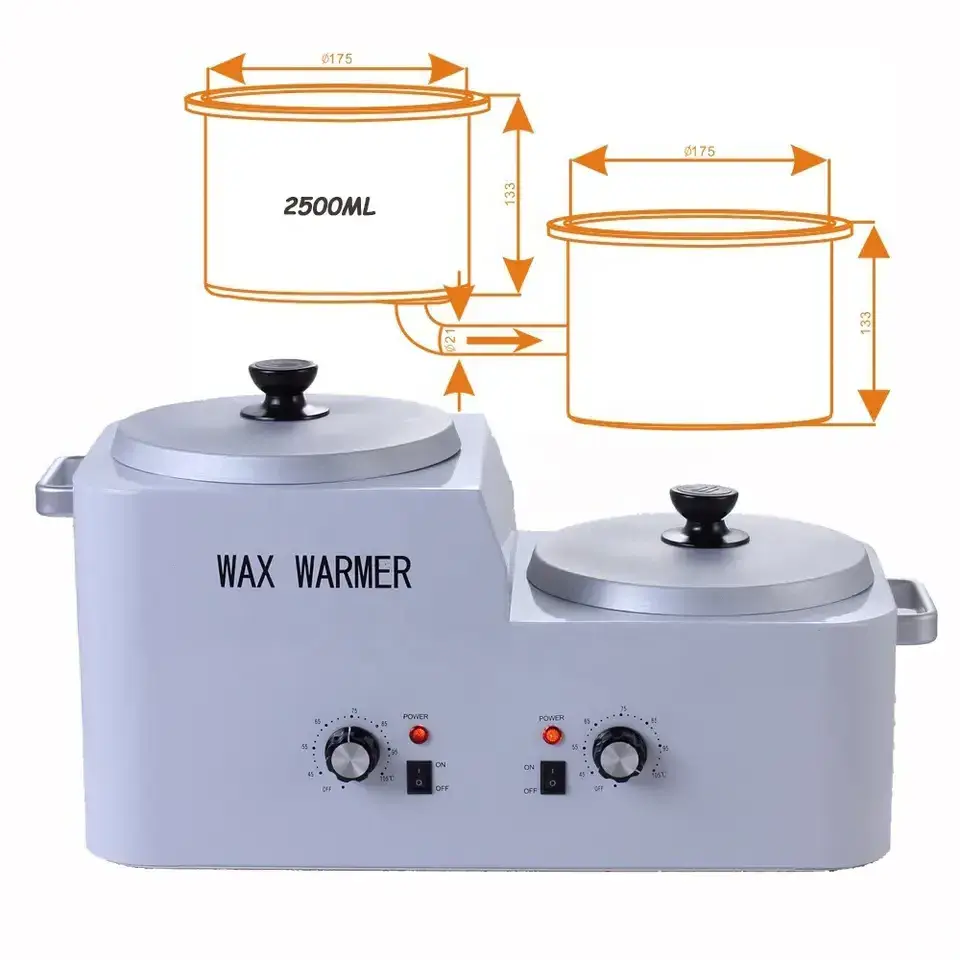 Digital Double Pot Wax Heater For Hair Removal & Extra Film Wax Heater Warmer