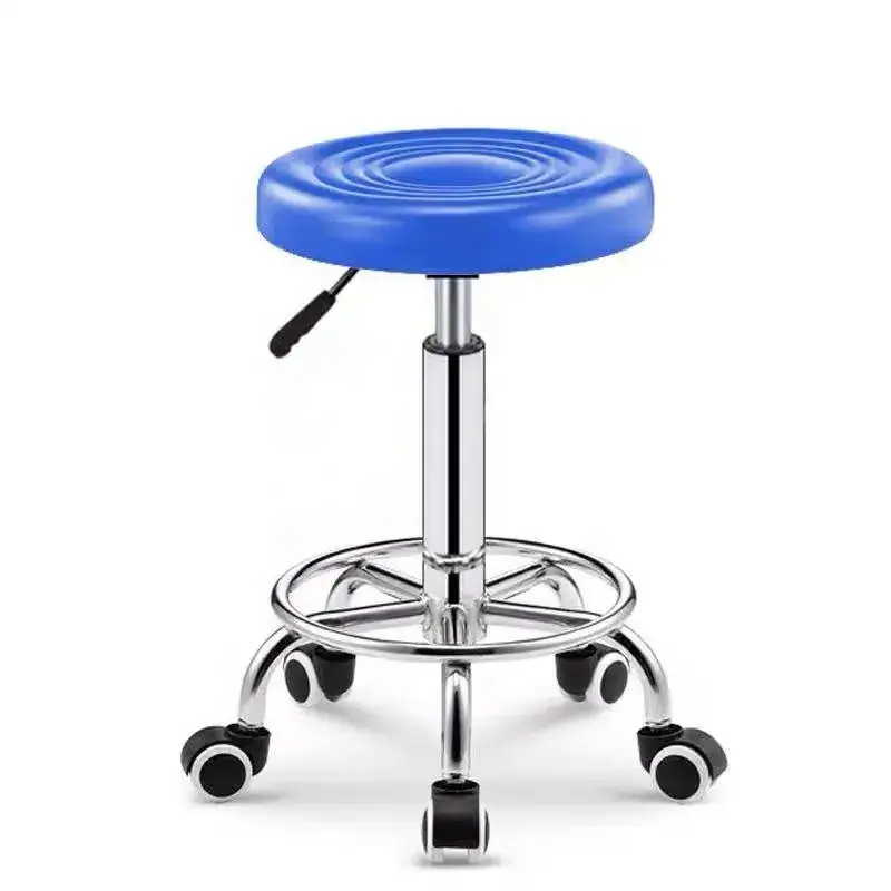 Low Price Comfortable Pedicure Technician Worker Stools On Wheels Master Chair