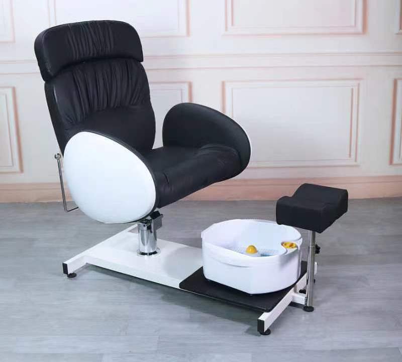 New Arrivals Pink Pedicure Chair W008 with Removable Foot Bath Tub for Hydraulic Pedicure Chair