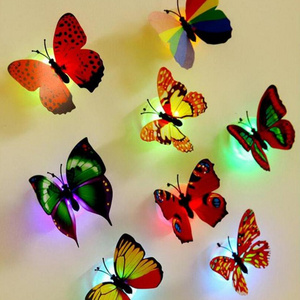 Hot-selling self adhesive 3d butterfly home decor wall stickers for kids room decoration kindergarten foam decals