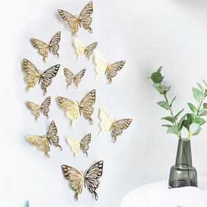 Kids nice room decor for bedroom home wall sticker decoration 3d butterfly sticker