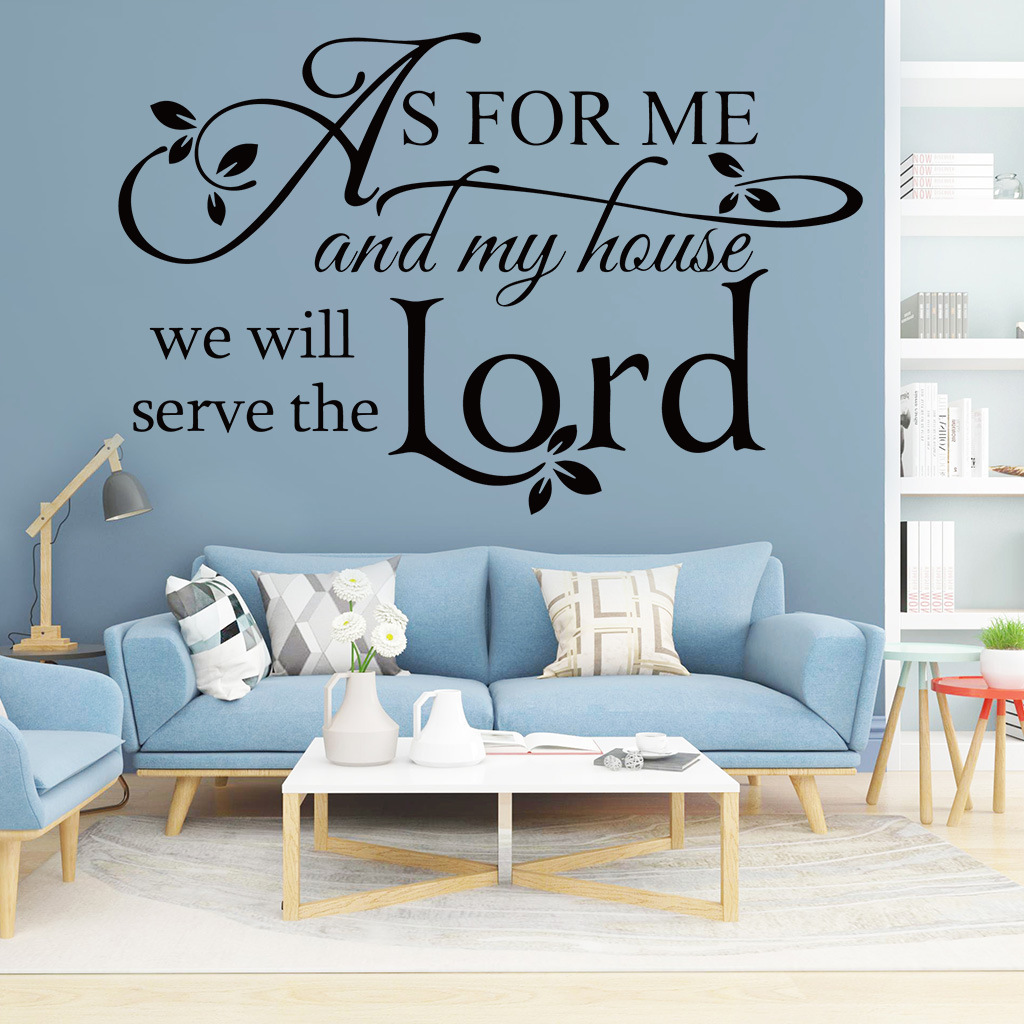 Removable decorative custom vinyl christian bible verse quote wall stickers decals