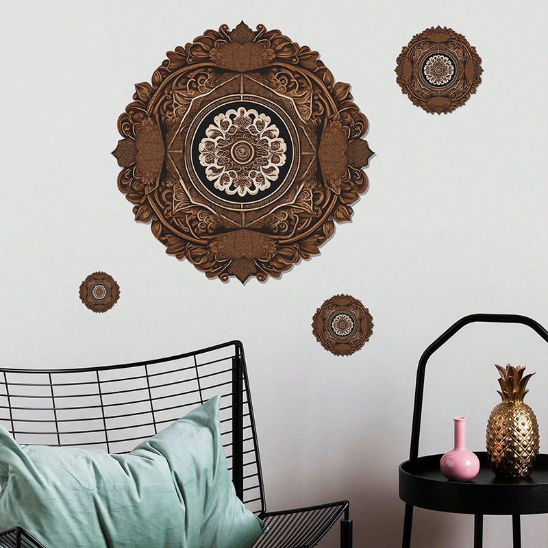 High quality mandala style wall art stickers waterproof wall stickers 3d decoration for home decor