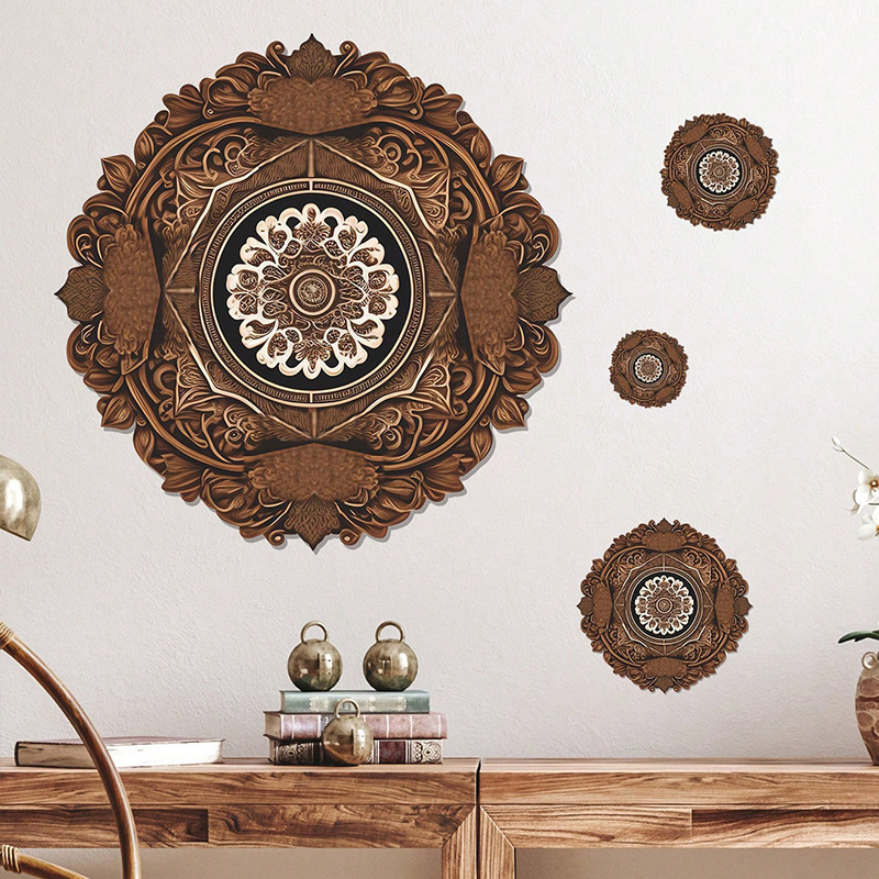 High quality mandala style wall art stickers waterproof wall stickers 3d decoration for home decor