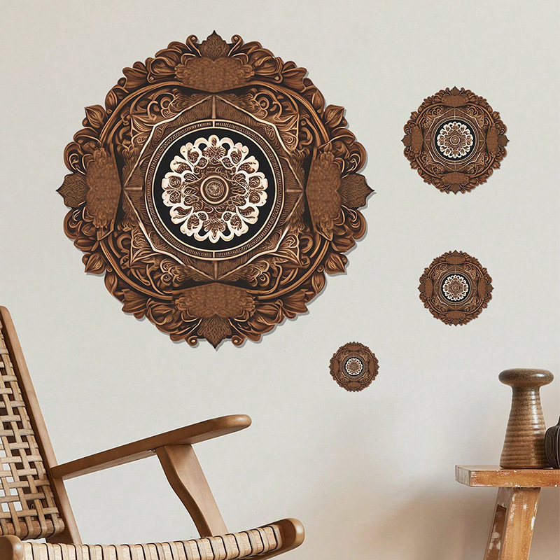 High quality mandala style wall art stickers waterproof wall stickers 3d decoration for home decor