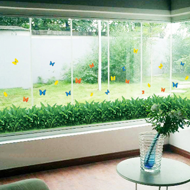 High quality grassland butterfly decorations 3d large decoration wall decal room wall stickers for home decor