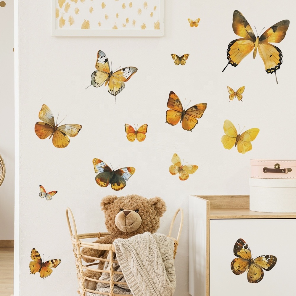 High quality 3d butterfly wall decorations for home water proof stickers for home decor kids room