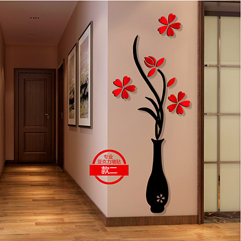 Decorative wall decals for nursery beautiful flower sticker on wall