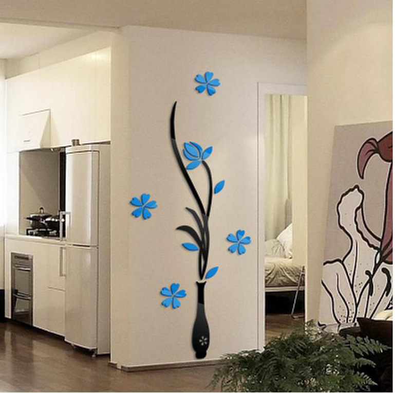 Decorative wall decals for nursery beautiful flower sticker on wall