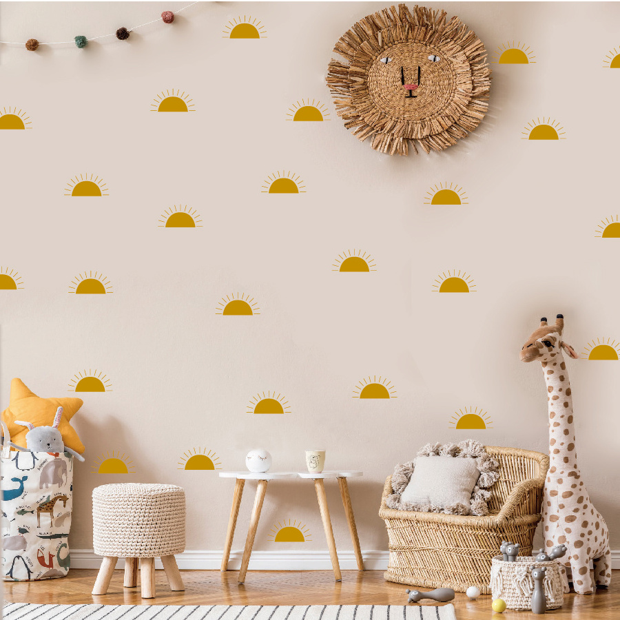 home decoration adhesive diy polka dots wall sticker for kids Children nursery school decor Boho wall decals