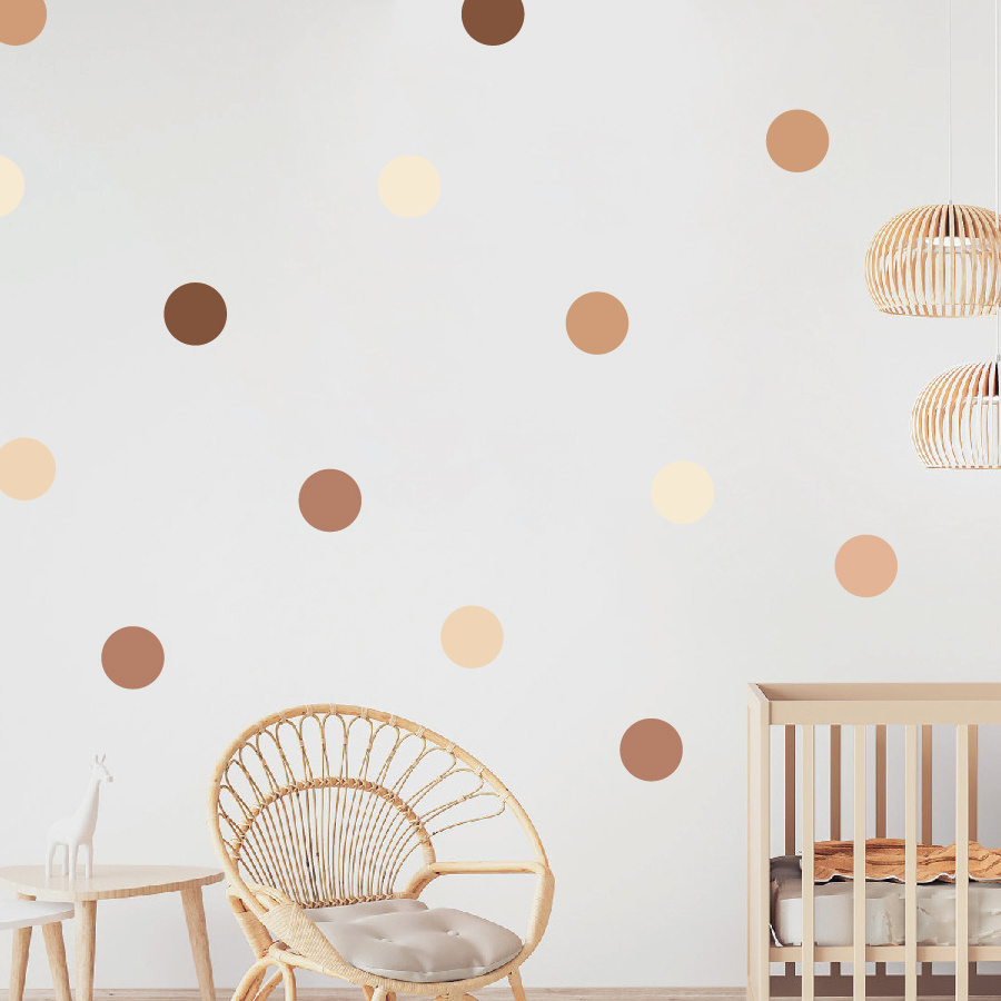 home decoration adhesive diy polka dot wall sticker for kids Children nursery school decor