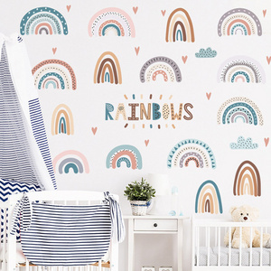 kids bedroom decoration colorful 3d rainbow children's wall decal