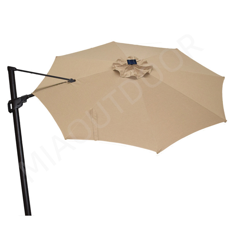 aluminum cantilever patio umbrella side pole with logo