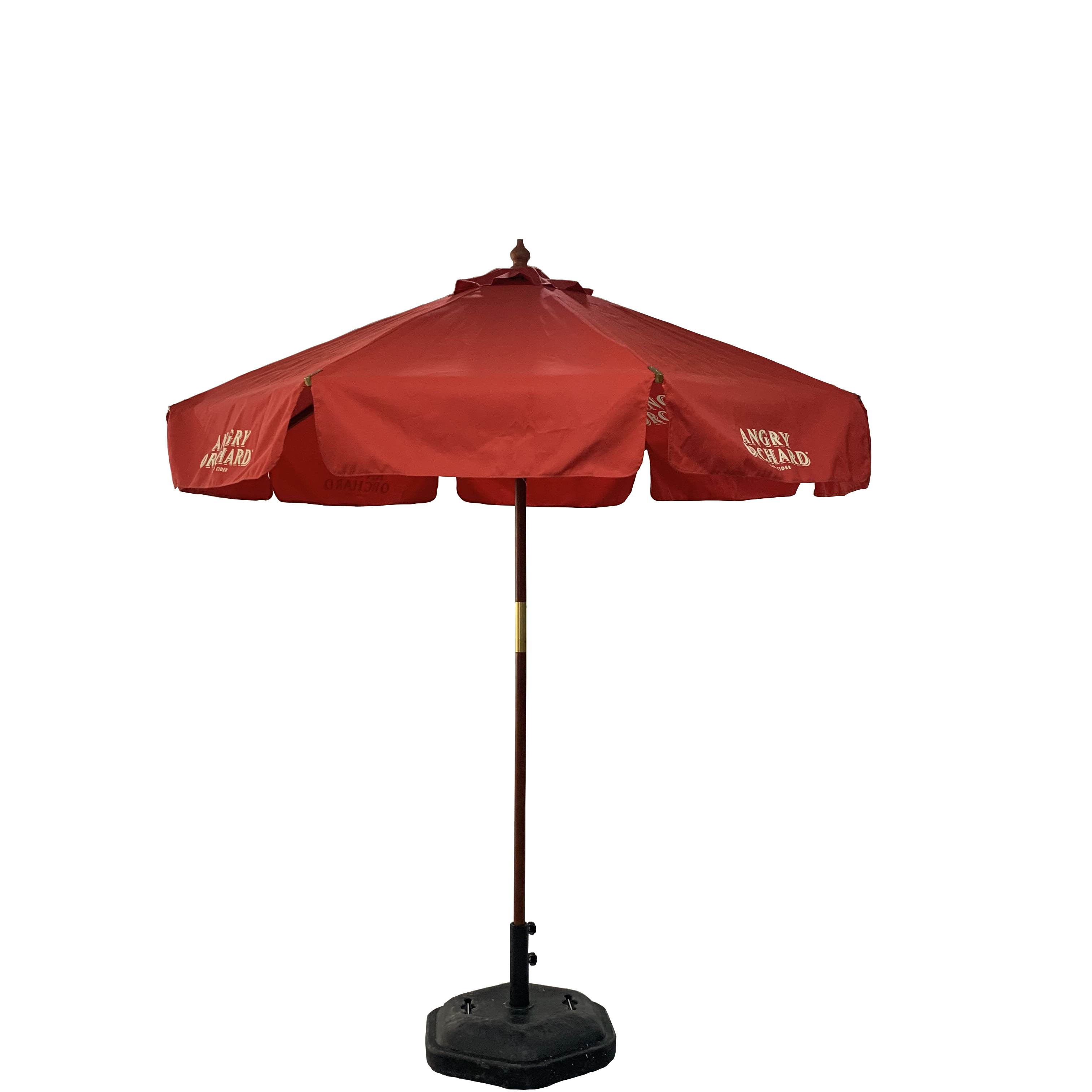 advertising beach umbrella wood pole