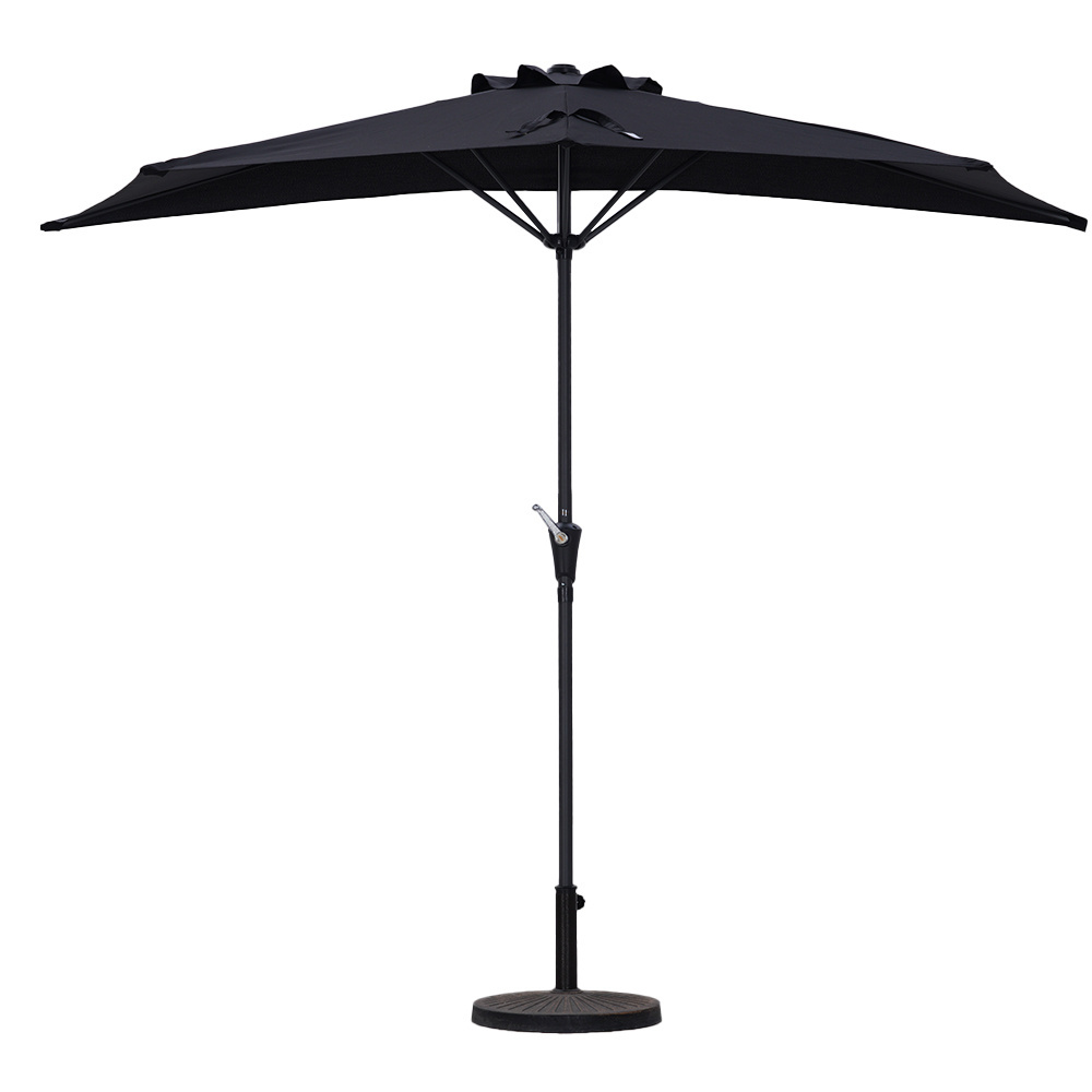 parasol off-the-wall outdoor patio garden Stainless steel half umbrella