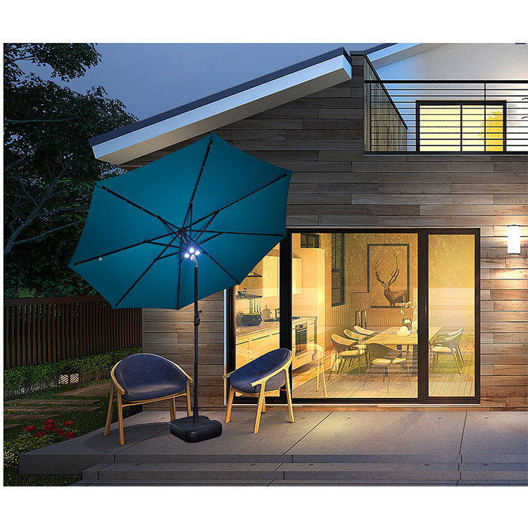 Waterproof Parasol Light Outdoor Umbrella Led Light Color Change Patio Umbrella Light