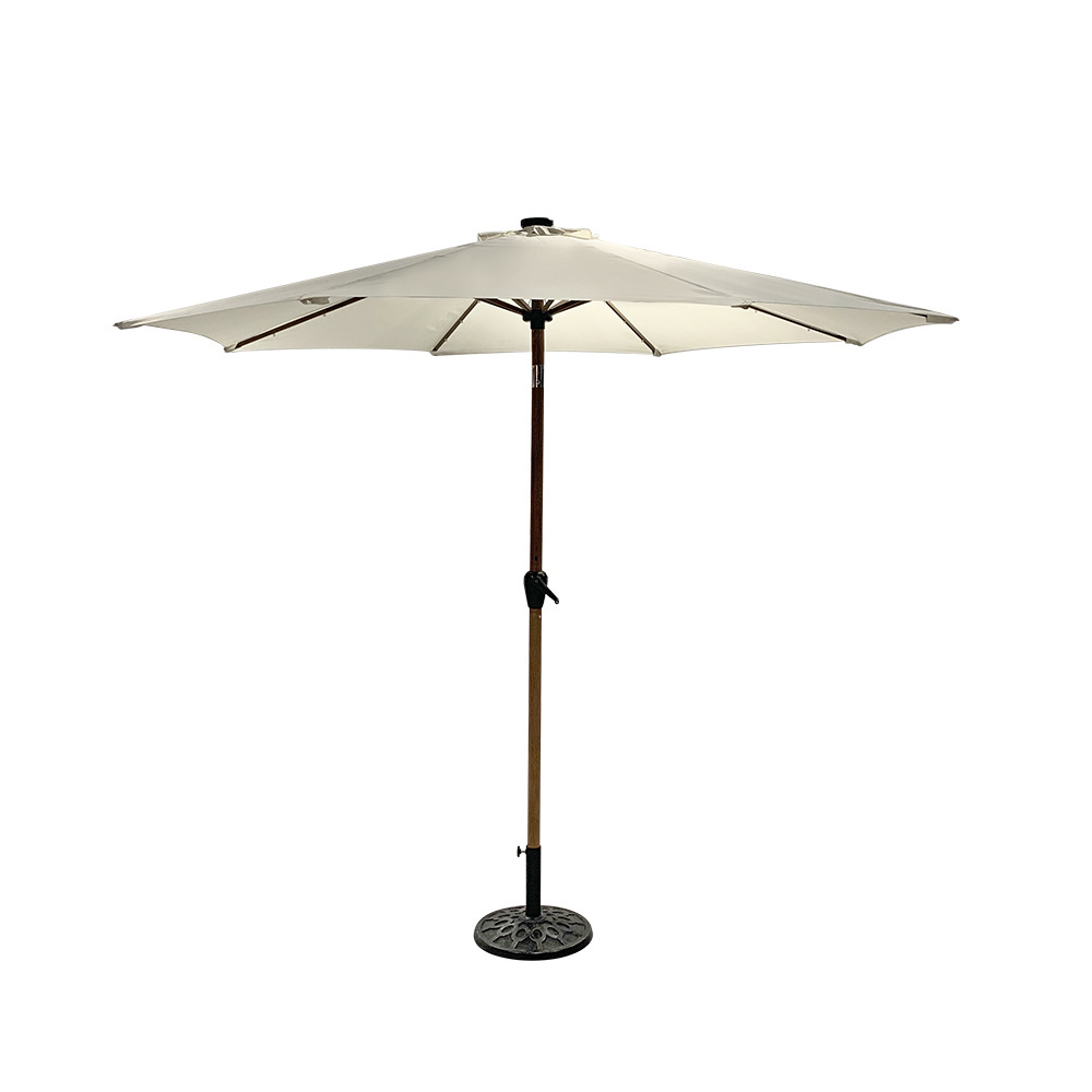 MIA Garden Parasols White Adjustable Patio Umbrella