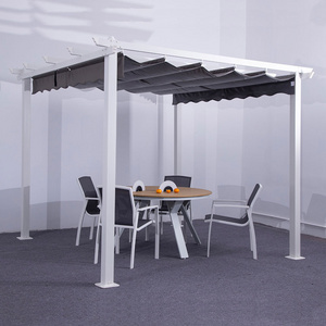 MIA pergola aluminum 4x3 gazebo outdoor hard top pergolas aluminium set