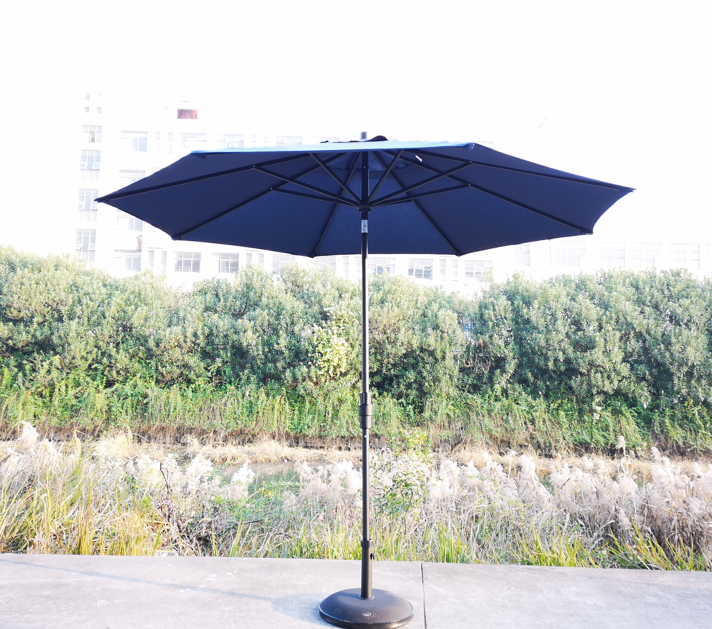 2019 New design Twist Tilt patio umbrella aluminum frame for outdoor garden beach and hotel