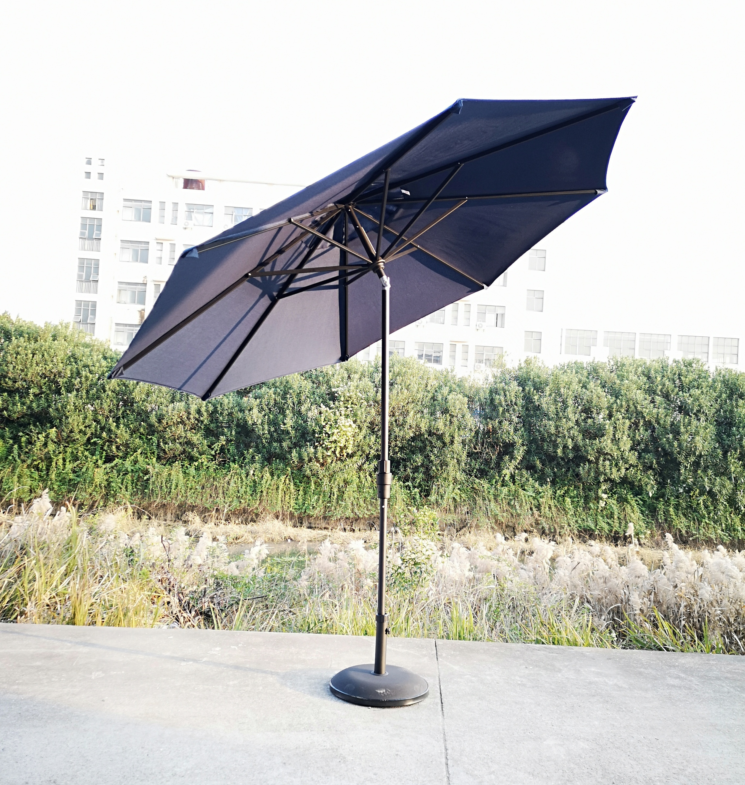 2019 New design Twist Tilt patio umbrella aluminum frame for outdoor garden beach and hotel