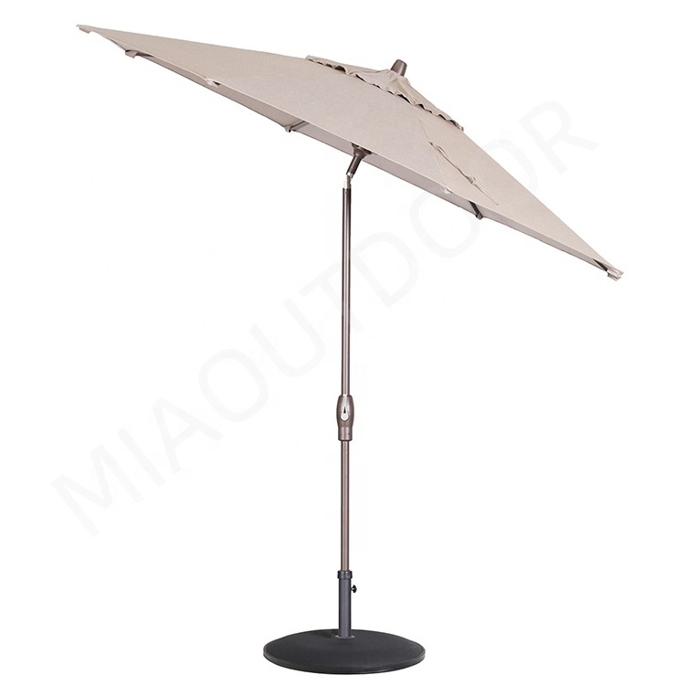 market aluminum parasol hotel bistro patio cafe umbrella outdoor with logo restaurant