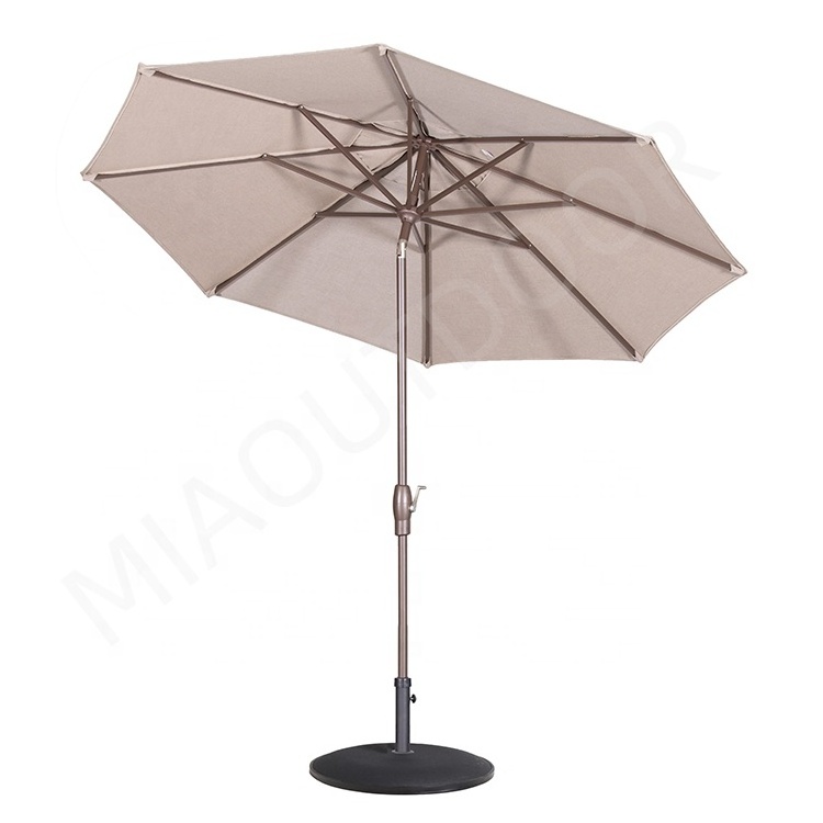 market aluminum parasol hotel bistro patio cafe umbrella outdoor with logo restaurant