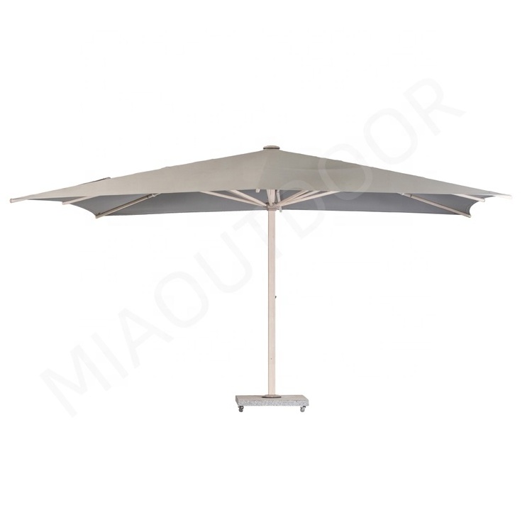 Mia High-end commercial aluminum parasol luxury resort big outdoor sun beach garden patio umbrella 5m