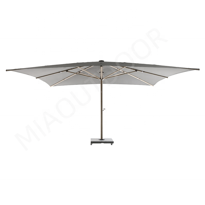 Mia High-end commercial aluminum parasol luxury resort big outdoor sun beach garden patio umbrella 5m