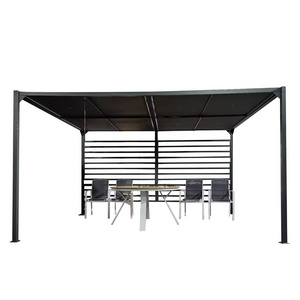 MIA Outdoor Restaurant Folding Roof Pergola With Retractable Canopy