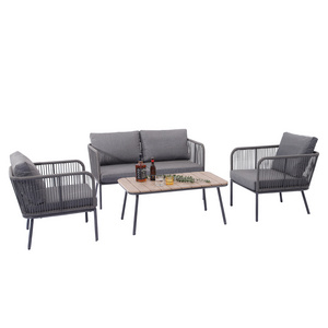 modern garden rope sofa set rope outdoor furniture set patio set wicker