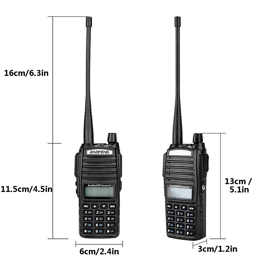 Baofeng UV-82 Dual Band ham woki toki two way radio 5W 8w uv 82 VHF UHF High Power UV82 handheld vox Walkie Talkie