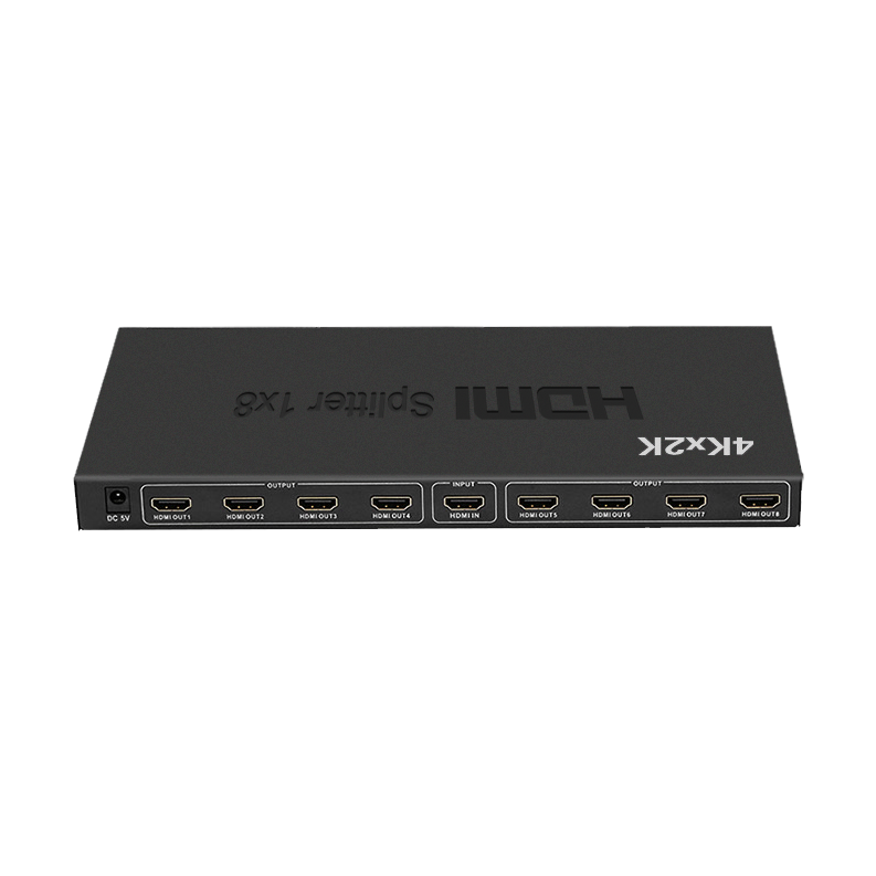 4K 1080p video splitters 8 ports hd-mi display splitter HDCP 1.4 EDID 1x8 hd-mi splitter 4k