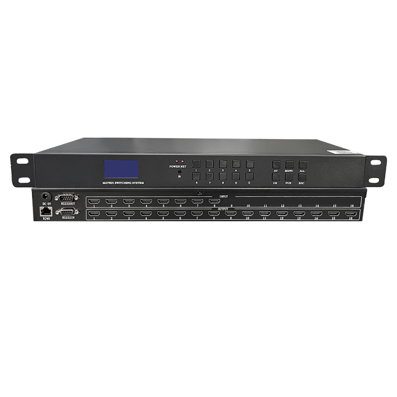 4K@30Hz Rack Mount Switcher  Splitter, EDID, RS232, LAN Port 4K HDM I Matrix Switch 8X8