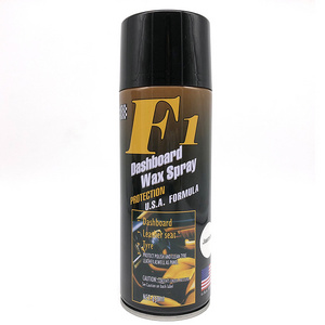 F1 Dashboard Wax 400ml 450ml Polishing Cleaning Spray Aerosol for Car Leather Tyre Tire