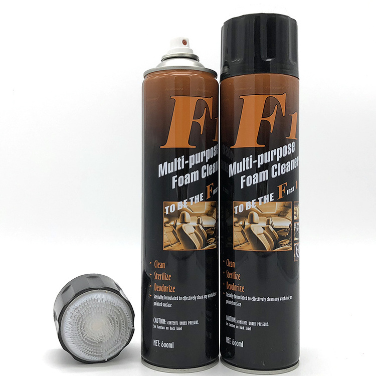 Car Interior Care Multi Purpose Auto Spray Foam Cleaner with Brush OEM Direct Factory