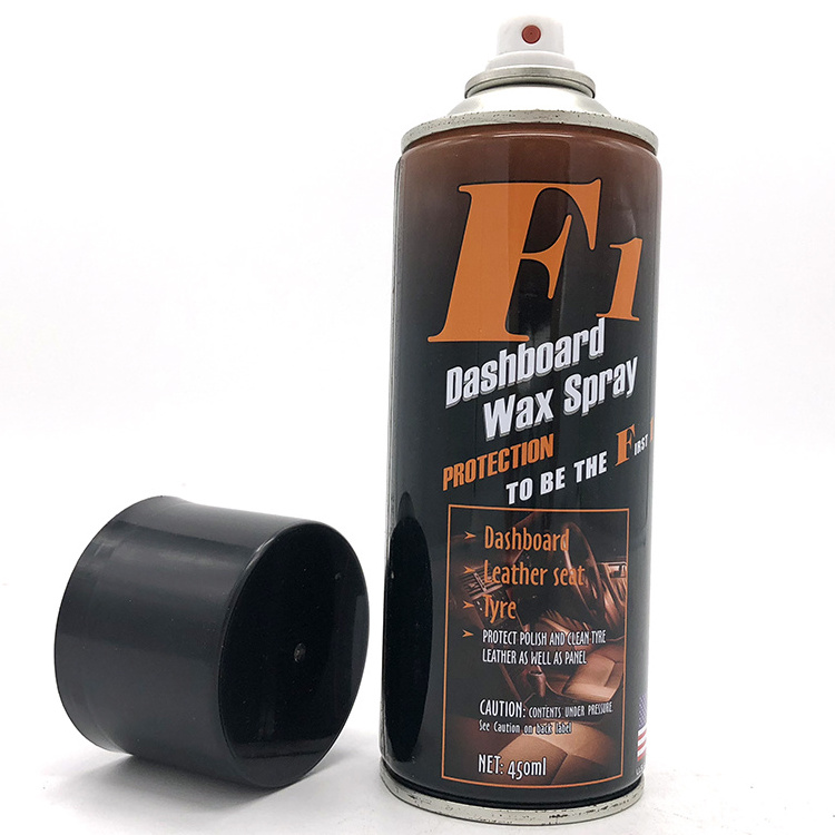 High Sales Manufacturers Dashboard Wax Spray Car Leather Tyre Polishing Dashboard Polish wax F1