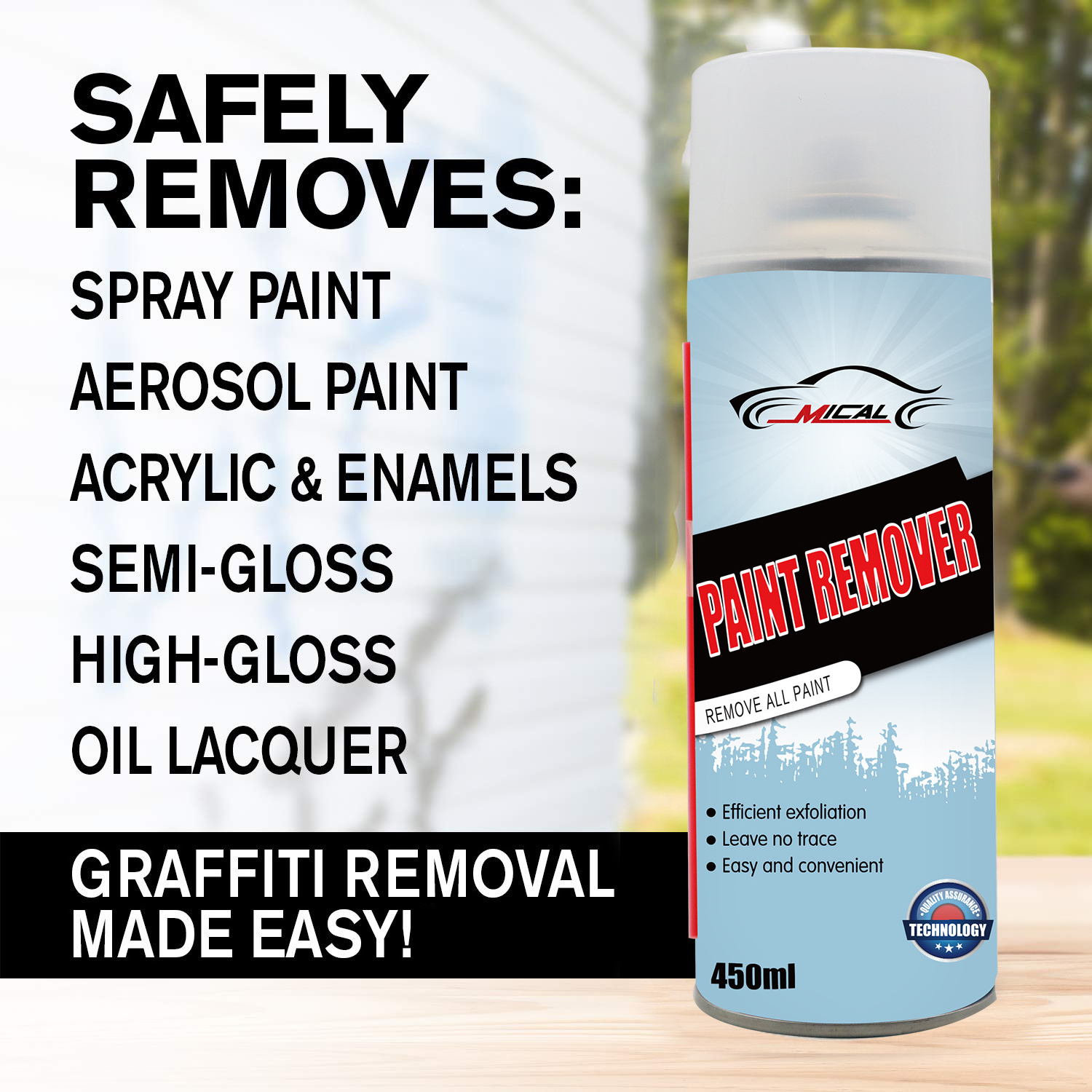 high quality Remover Spray Paint Coating Anti Iron Chemical Iron paint remover spray paint remover with msds