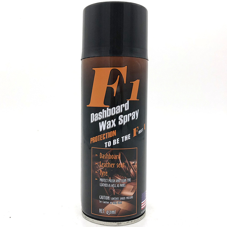 High Sales Manufacturers Dashboard Wax Spray Car Leather Tyre Polishing Dashboard Polish wax F1