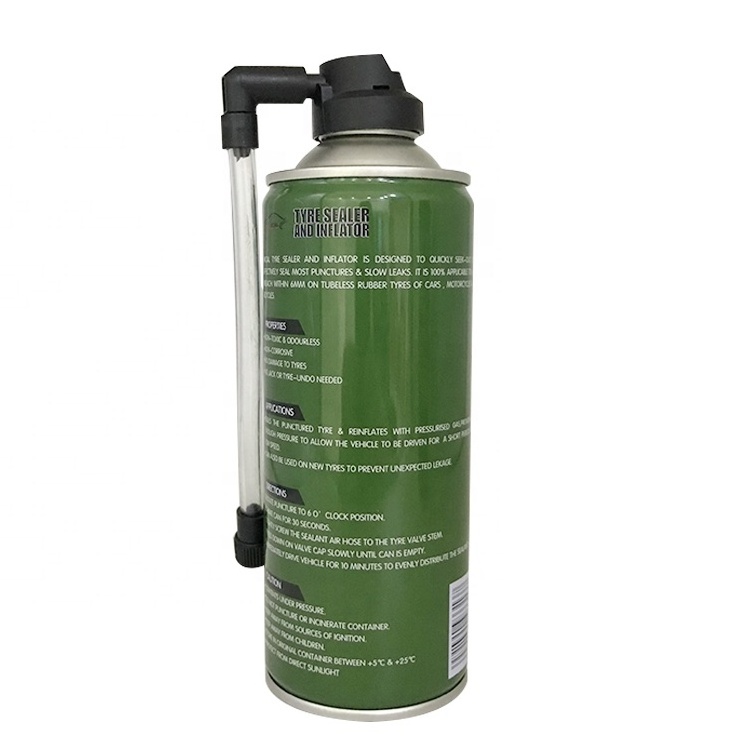 Aerosol Tire Sealer Inflator Spray Tyre Repair Spray 450ML