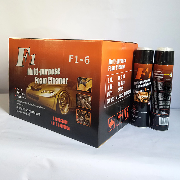 Car interior care custom car interior cleaner cleaning all surface dirty Multi-purpose foam cleaner spray