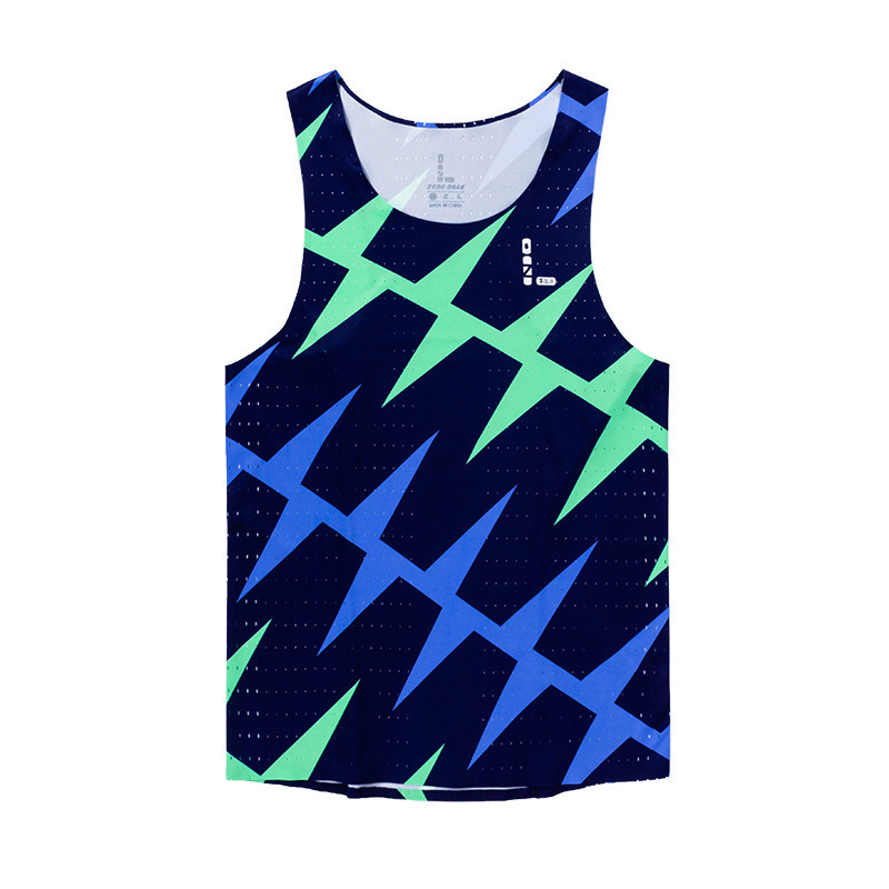 Manufacturer Sports Sleeveless Polyester Quick Dry fit Sublimation Vest Custom Running Marathon Singlet Tank Tops