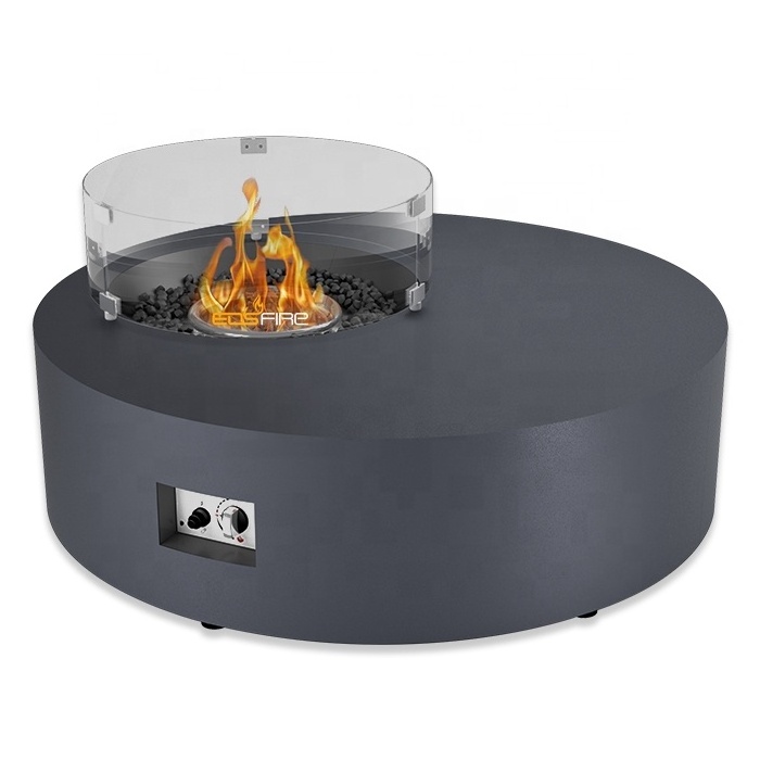 Round outdoor gas fire pit table round fire pit table gas fire pit table round