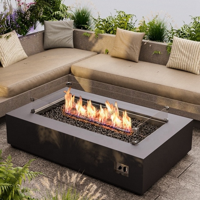 Rectangle Table fire pit stainless fire pit  smokeless steel fire pit