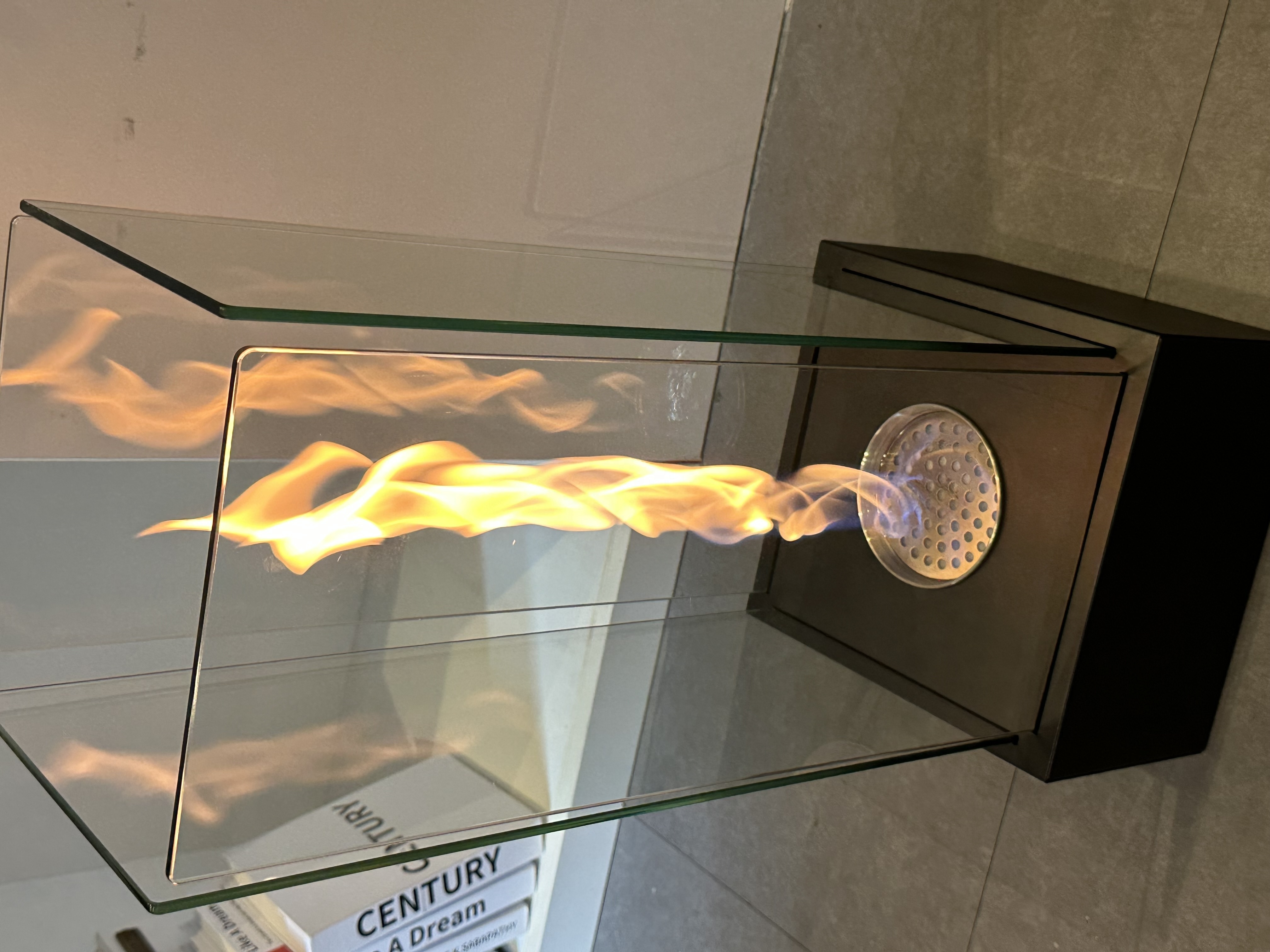 Modern design spiral flame ethanol fireplace bio ethanol fireplace