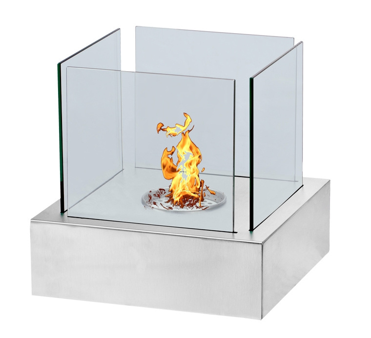 Luxury design portable ethanol fireplace tabletop