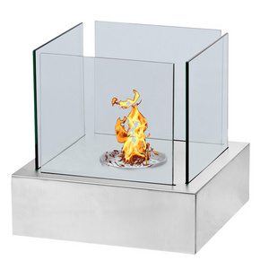 Luxury design portable ethanol fireplace tabletop