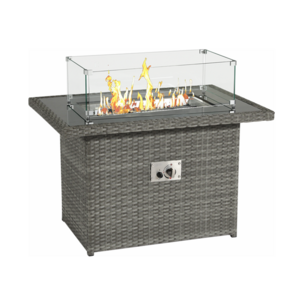 Luxury design firepit table for garden heater and barbecue table outdoor furniture